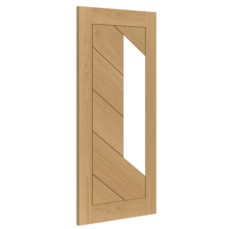 Torino Prefinished Oak Glazed Internal Fire Door Internal Door Deanta 