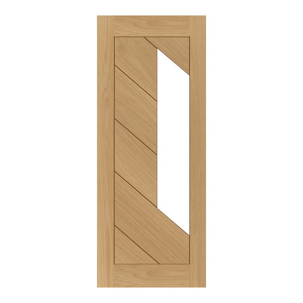 Torino Prefinished Oak Glazed Internal Fire Door