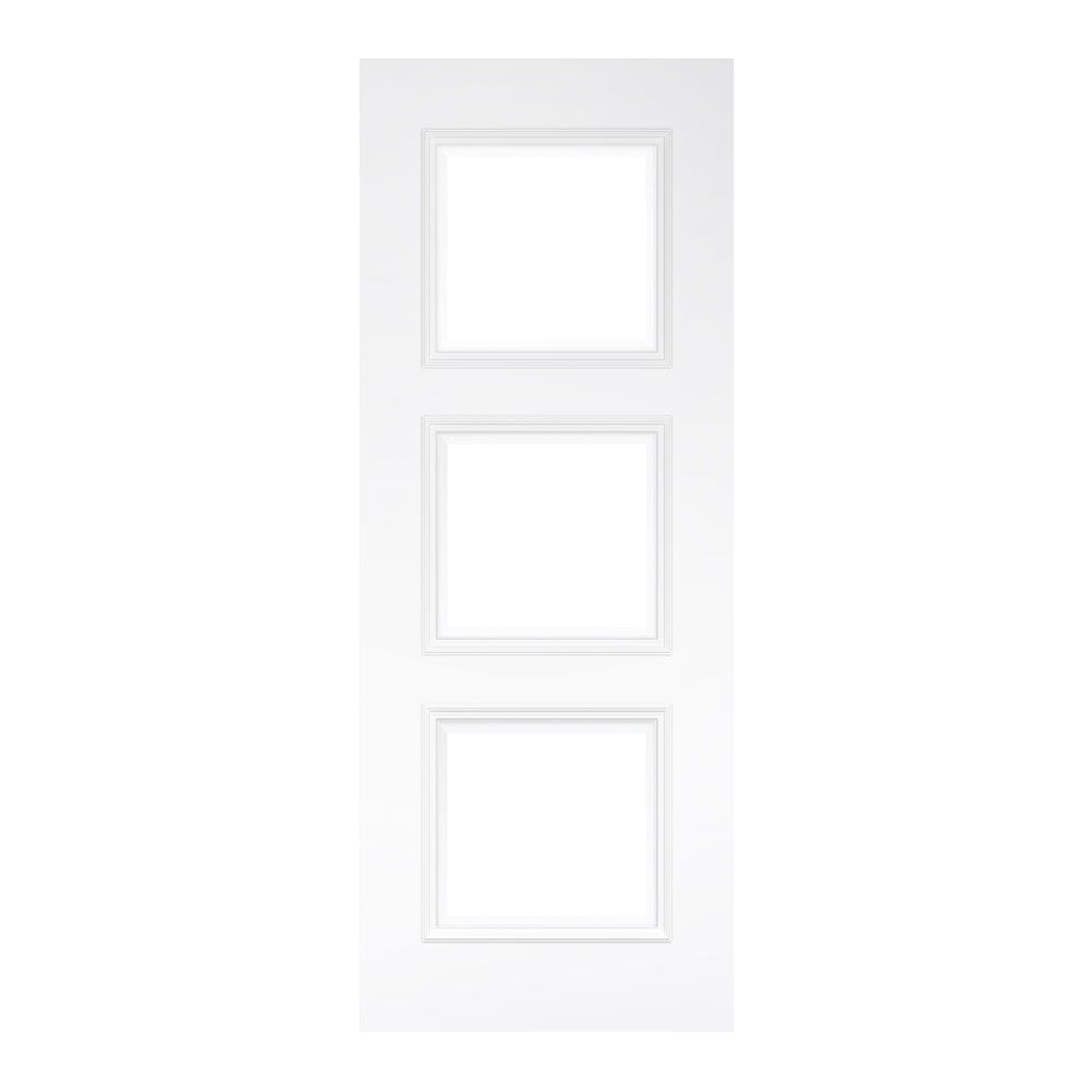 Trinity White Primed Bevelled Glaze FSC Internal Door Internal Door Deanta 