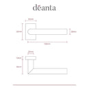 Ares Matt Black Finish Handle Hardware Deanta 