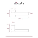 Argo Matt Black Finish Handle Hardware Deanta 