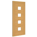 Valencia Prefinished Oak Glazed FSC Internal Door Internal Door Deanta 