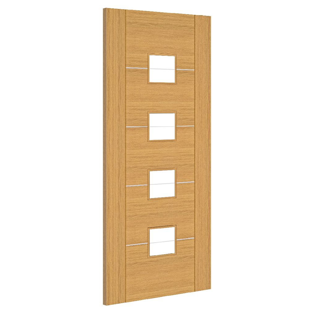 Valencia Prefinished Oak Glazed FSC Internal Door Internal Door Deanta 