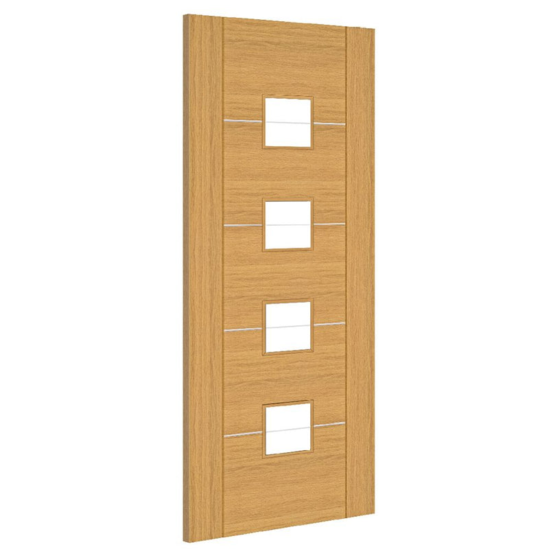 Valencia Prefinished Oak Glazed FSC Internal Door Internal Door Deanta 