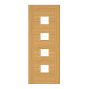 Valencia Prefinished Oak Glazed FSC Internal Door Internal Door Deanta 