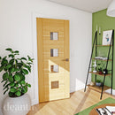 Valencia Prefinished Oak Glazed FSC Internal Door Internal Door Deanta 