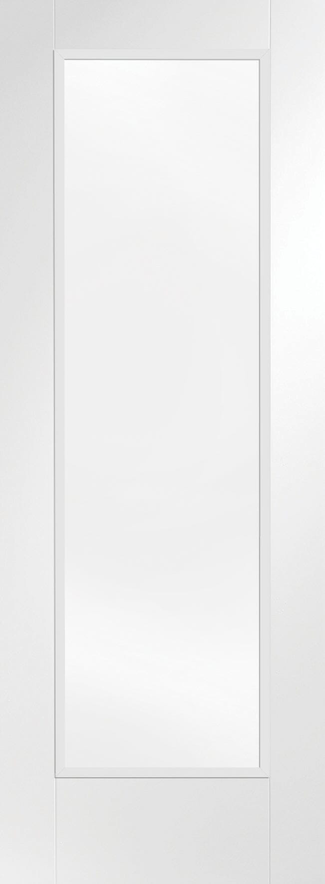 Pattern 10 Internal White Primed Fire Door with Clear Glass Internal Fire Door XL Joinery 1981 x 686 x 44mm (27") 