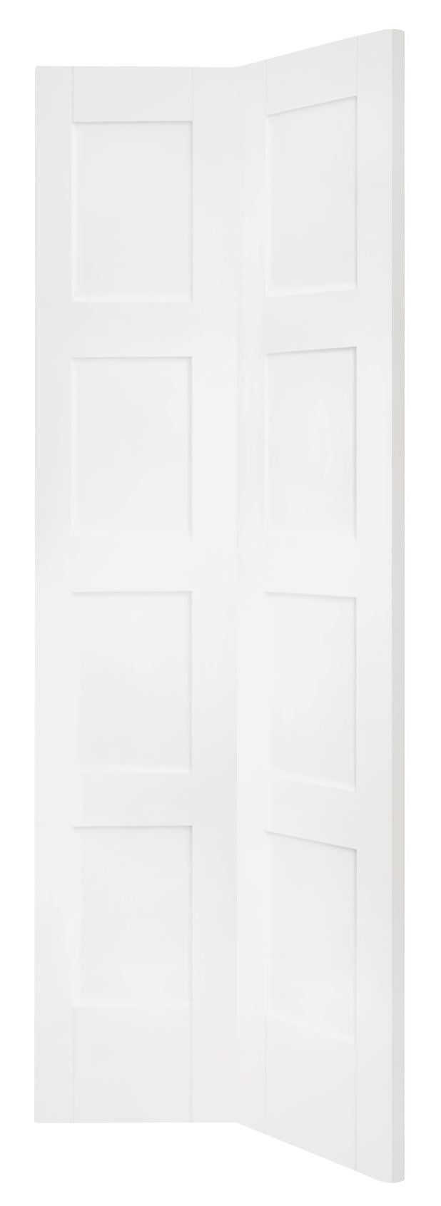 Shaker 4 Panel Bifold Internal White Primed Door Internal Bifold Door XL Joinery 1981 x 341.5 x 35mm (27") 