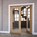 Walden Unfinished Oak Glazed Internal Door Internal Door Deanta 