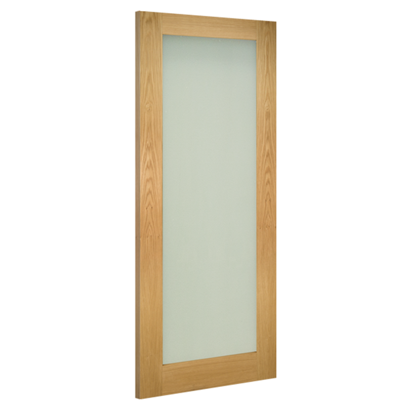 Walden Unfinished Oak Frosted Glazed Internal Door