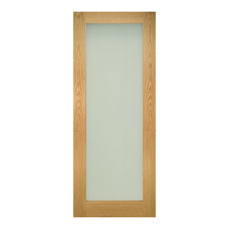 Walden Unfinished Oak Frosted Glazed Internal Door