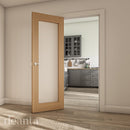 Walden Unfinished Oak Frosted Glazed Internal Door Internal Door Deanta 