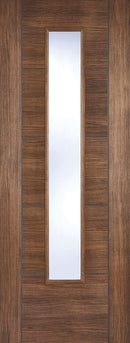 Walnut Laminated Vancouver Glazed Pre-Finished Internal Door Internal Door LPD Doors 
