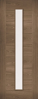Walnut Sofia Glazed 1 Light Pre-Finished Internal Door Internal Door LPD Doors 