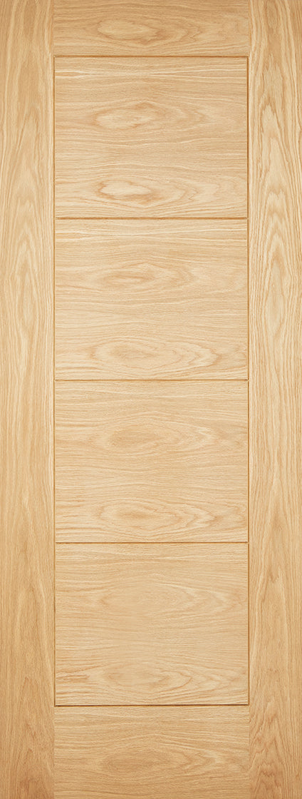 Oak Modica 4 Panel Unfinished External Door