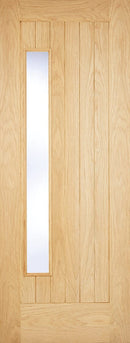 Oak Newbury Glazed 1 Light Unfinished External Door External Door LPD Doors 