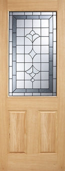 Oak Winchester Glazed 1 Light Unfinished External Door External Door LPD Doors 