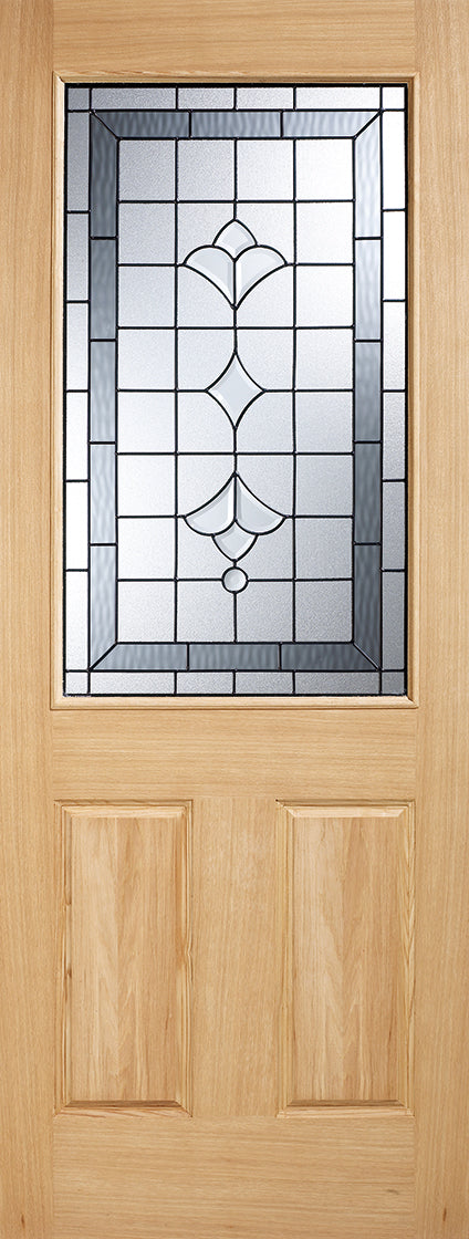 Oak Winchester Glazed 1 Light Unfinished External Door