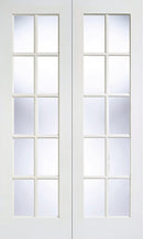 White GTPSA Glazed Pair Primed Room Divider Room Divider LPD Doors 