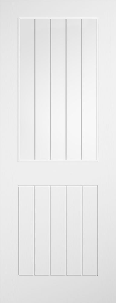 White Laminate Cottage Glazed Pre-Finished Internal Door Internal Door LPD Doors 