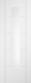 White Laminate Ladder Glazed Pre-Finished Internal Door Internal Door LPD Doors 