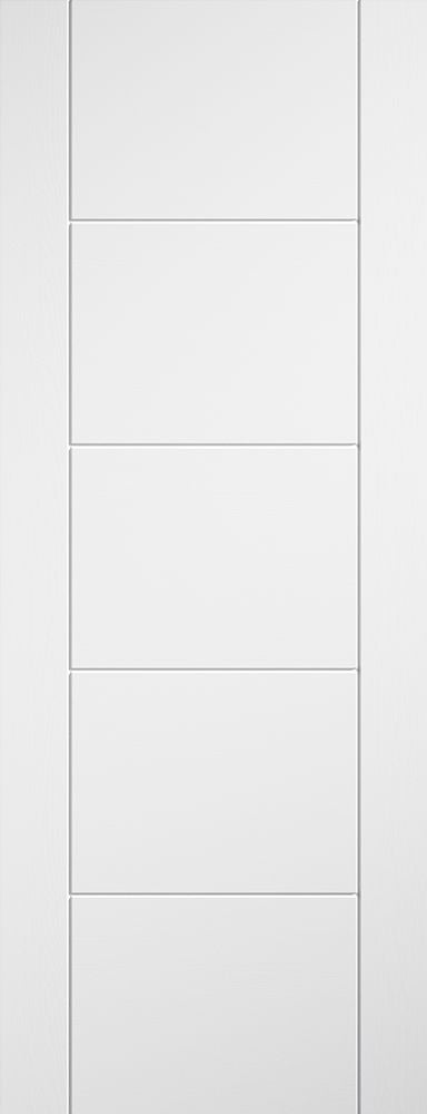 White Laminate Ladder Pre-Finished Internal Fire Door FD30 Internal Fire Door LPD Doors 