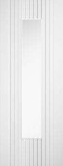 White Laminate Sydney Glazed Pre-Finished Internal Door Internal Door LPD Doors 