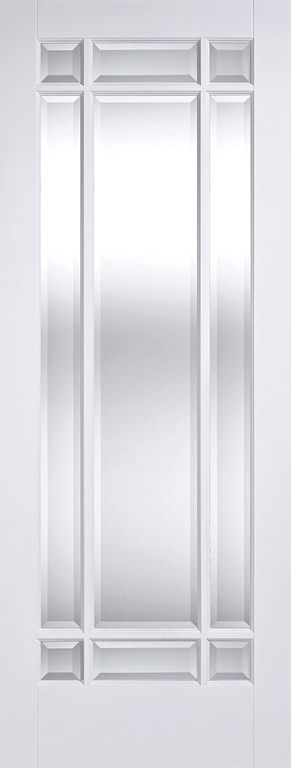 White Manhattan Glazed 9 Light Primed Internal Door