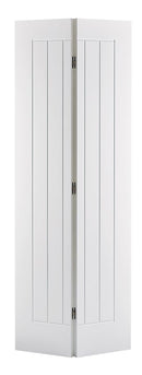 White Mexicano Bifold Internal Bifold Door Internal Bifold Door LPD Doors 