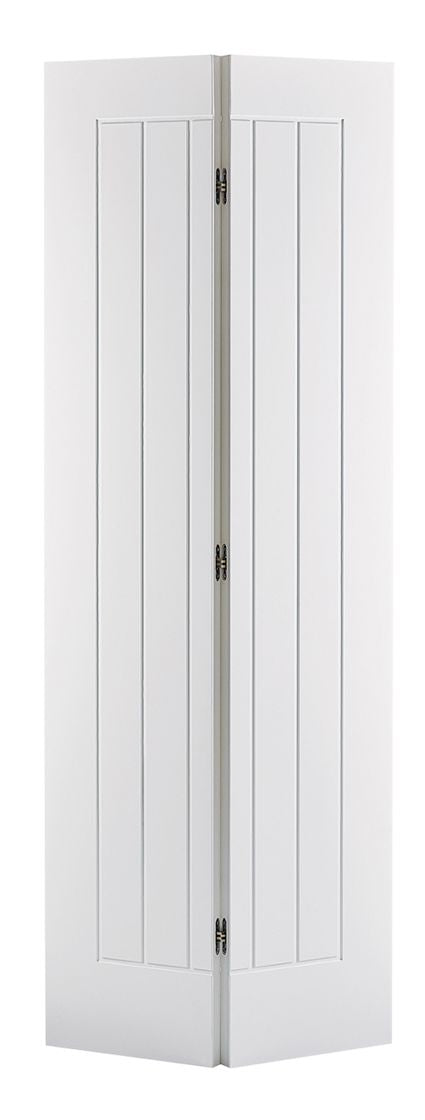 White Mexicano Bifold Internal Bifold Door Internal Bifold Door LPD Doors 