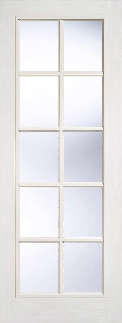 White Moulded SA 10 Light Glazed Primed Internal Door Internal Door LPD Doors 