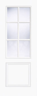 Berlin White Moulded Smooth 6 Light Pre-Finished Internal Door Internal Door LPD Doors 