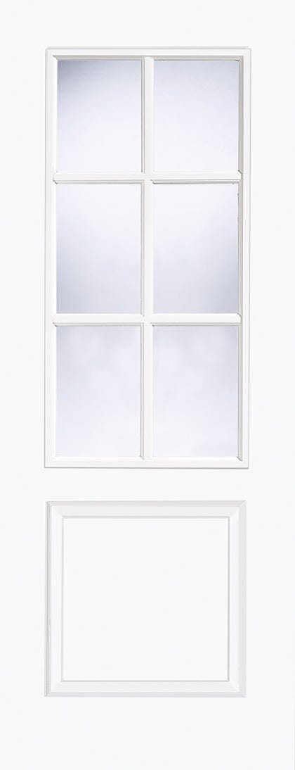 Berlin White Moulded Smooth 6 Light Pre-Finished Internal Door Internal Door LPD Doors 