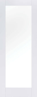 White Pattern 10 Clear Glazed 1 Light Primed Internal Door Internal Door LPD Doors 