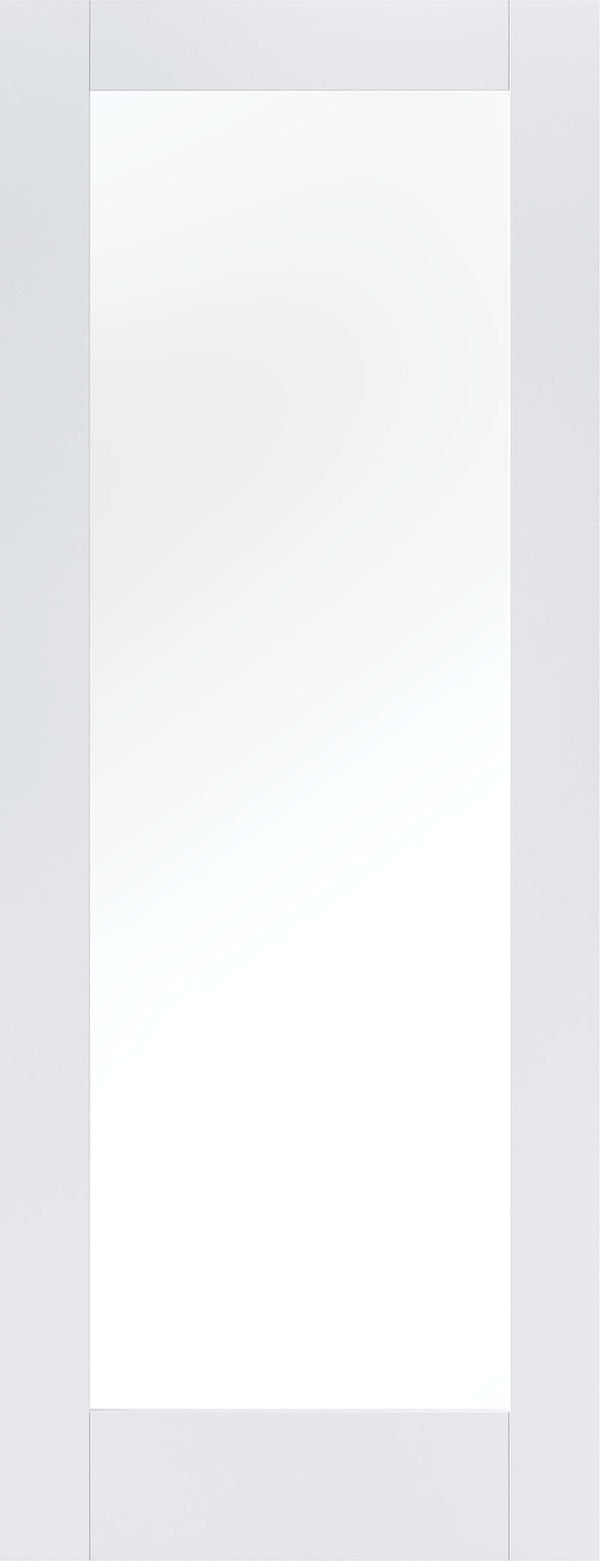 White Pattern 10 Clear Glazed 1 Light Primed Internal Door