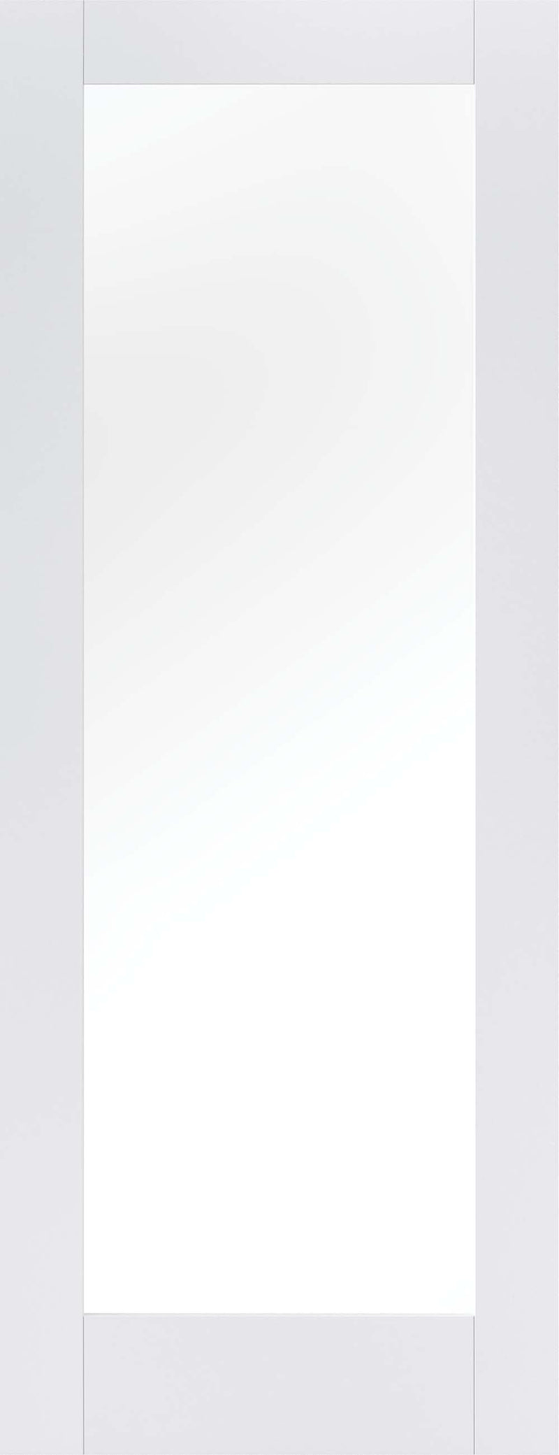 White Pattern 10 Clear Glazed 1 Light Primed Internal Door