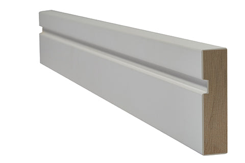 White Primed Single Groove Architrave