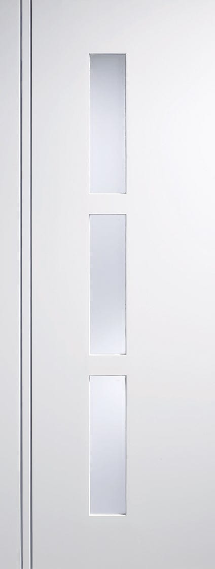 White Sierra Blanco Glazed 3 Light Pre-Finished Internal Door Internal Door LPD Doors 