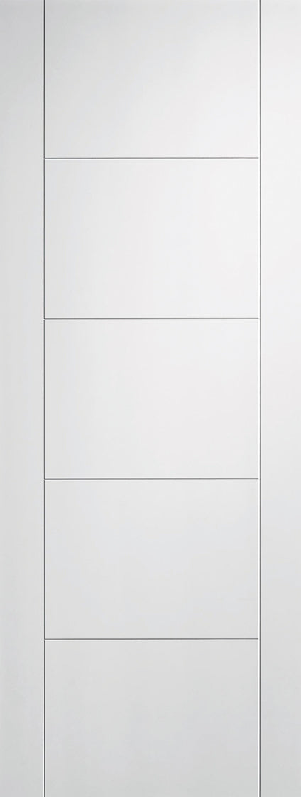 White Vancouver 5 Panel Primed Internal Fire Door FD30