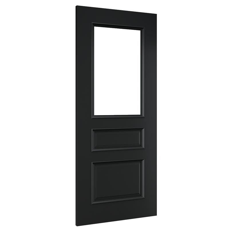 Windsor Black Prefinished Bevelled Glaze FSC Internal Door