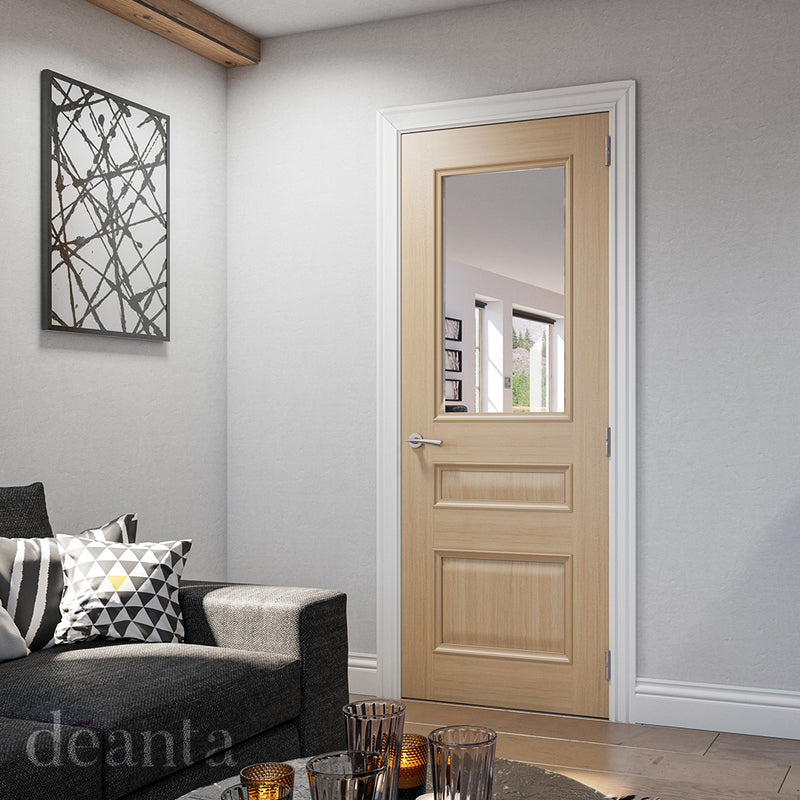 Windsor Prefinished Oak Bevelled Glazed FSC Internal Door