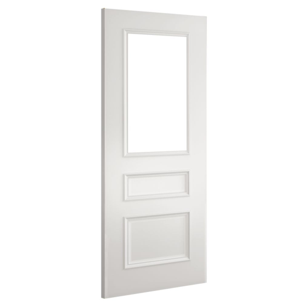 Windsor White Primed Glazed FSC Internal Fire Door FD30 Internal Door Deanta 