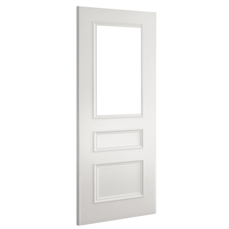 Windsor White Primed Bevelled Glazed Internal Door Internal Door Deanta 