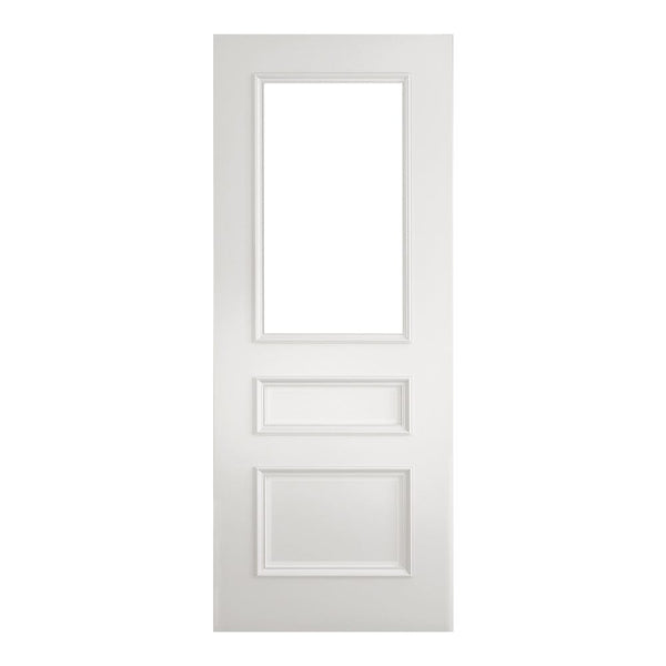 Windsor White Primed Bevelled Glazed Internal Door