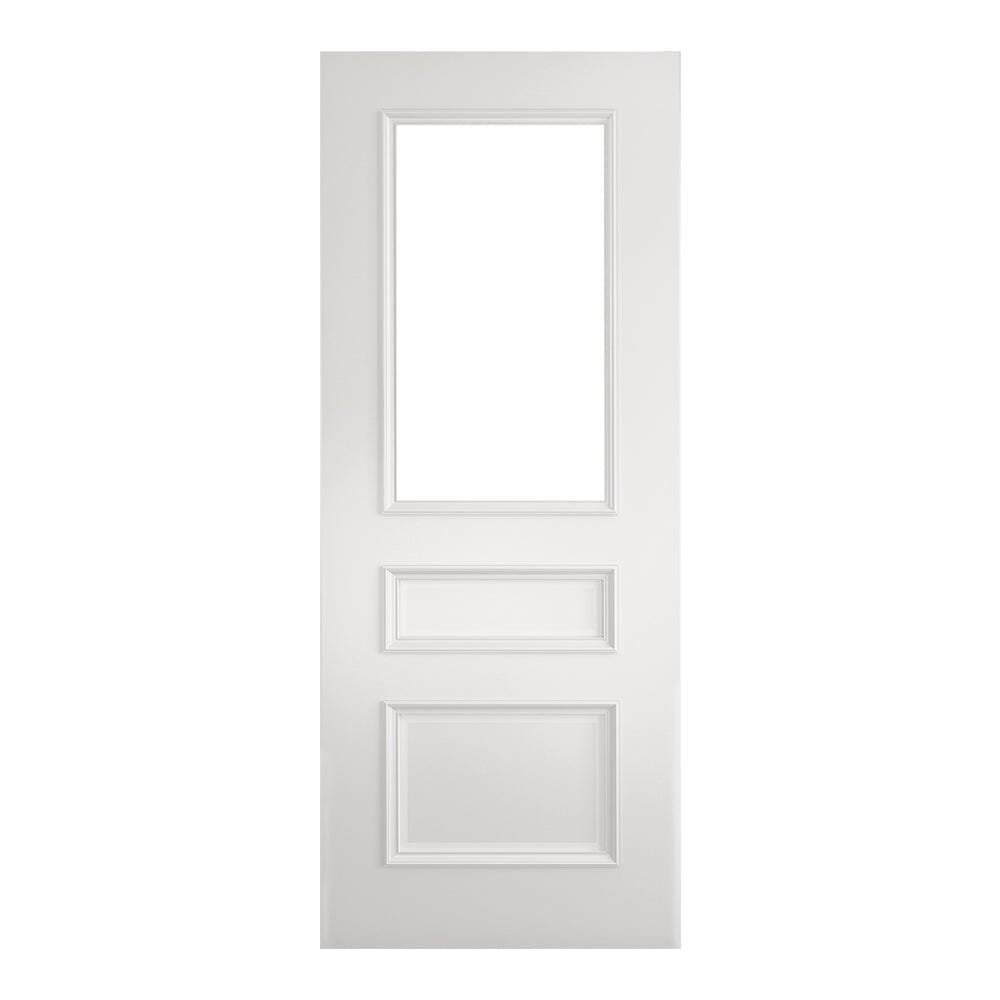Windsor White Primed Bevelled Glazed Internal Door Internal Door Deanta 