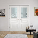 Windsor White Primed Glazed FSC Internal Fire Door FD30 Internal Door Deanta 