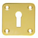 Square Standard Profile Escutcheon Escutcheon Carlisle Brass Polished Brass 
