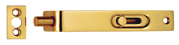 Sunk Slide Flush Bolt Polished Brass AA79