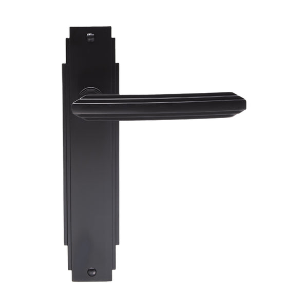 Art Deco Lever on Latch Backplate