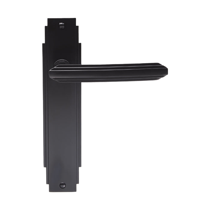 Art Deco Lever on Latch Backplate
